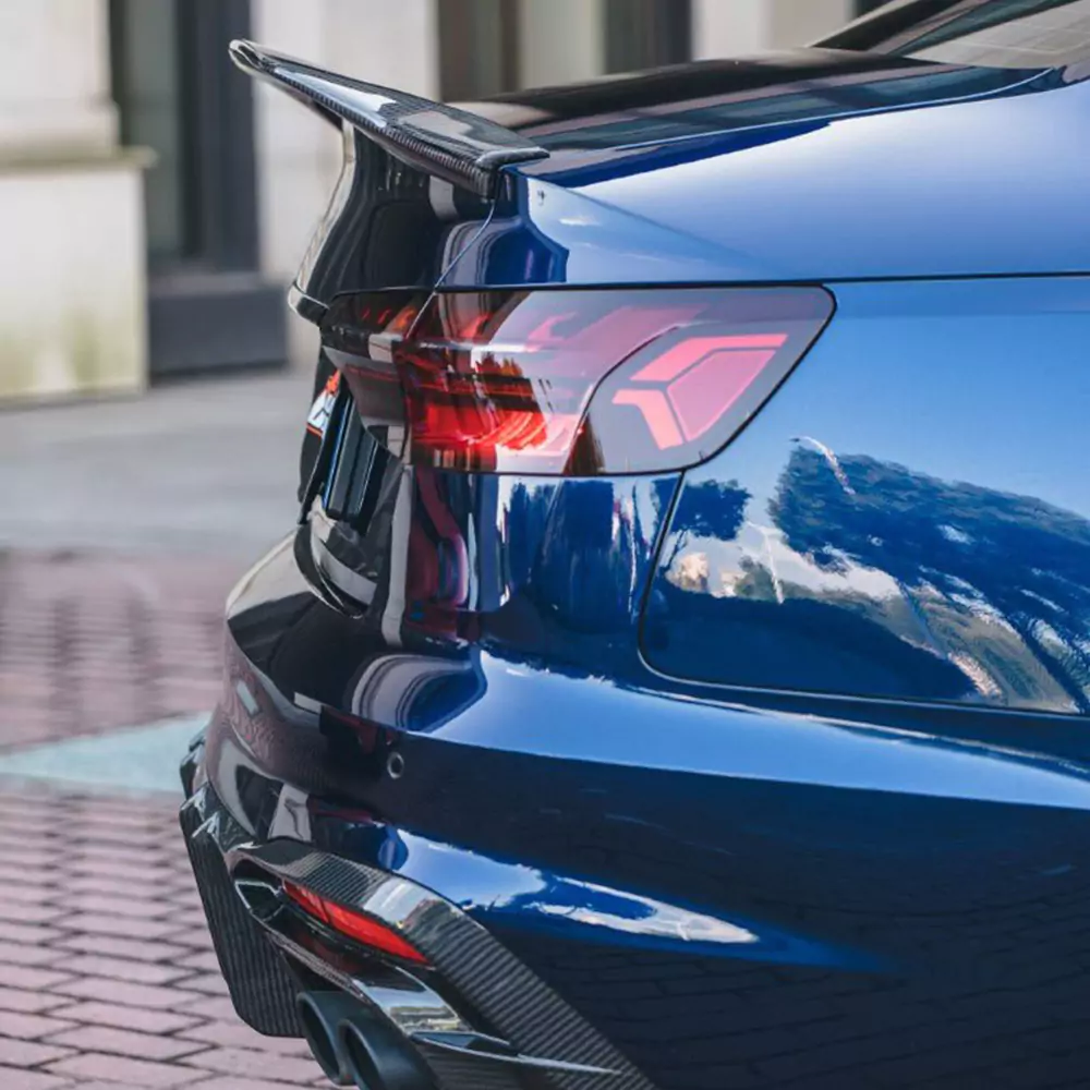 Audi Carbon Fiber Aerodynamic Hollow-Out Rear Spoiler for 2017-2021 A4/S4 & A5/S5/RS5 Sportback