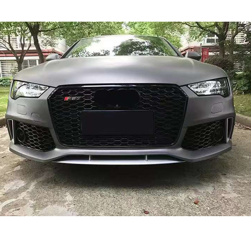 2008-2015 Audi RS7 Front Bumper For A7/S7 C7 Upgrade To C7.5 Body Kits With Honeycomb Grille Fog Light Grille | RS7 Bumper