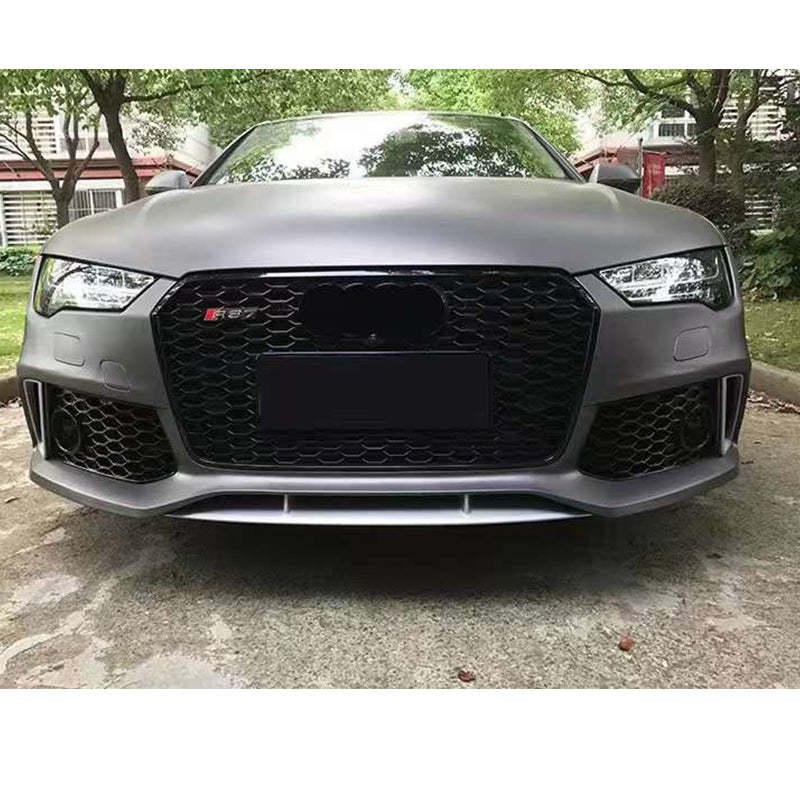 2008-2015 Audi RS7 Front Bumper For A7/S7 C7 Upgrade To C7.5 Body Kits With Honeycomb Grille Fog Light Grille | RS7 Bumper