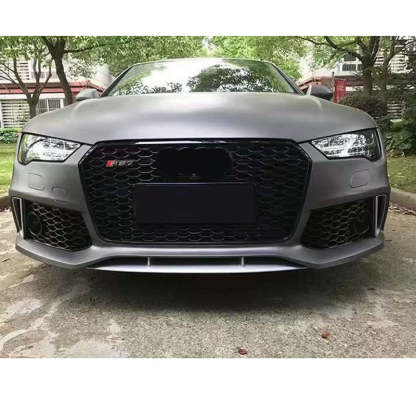 2008-2015 Audi RS7 Front Bumper For A7/S7 C7 Upgrade To C7.5 Body Kits With Honeycomb Grille Fog Light Grille | RS7 Bumper