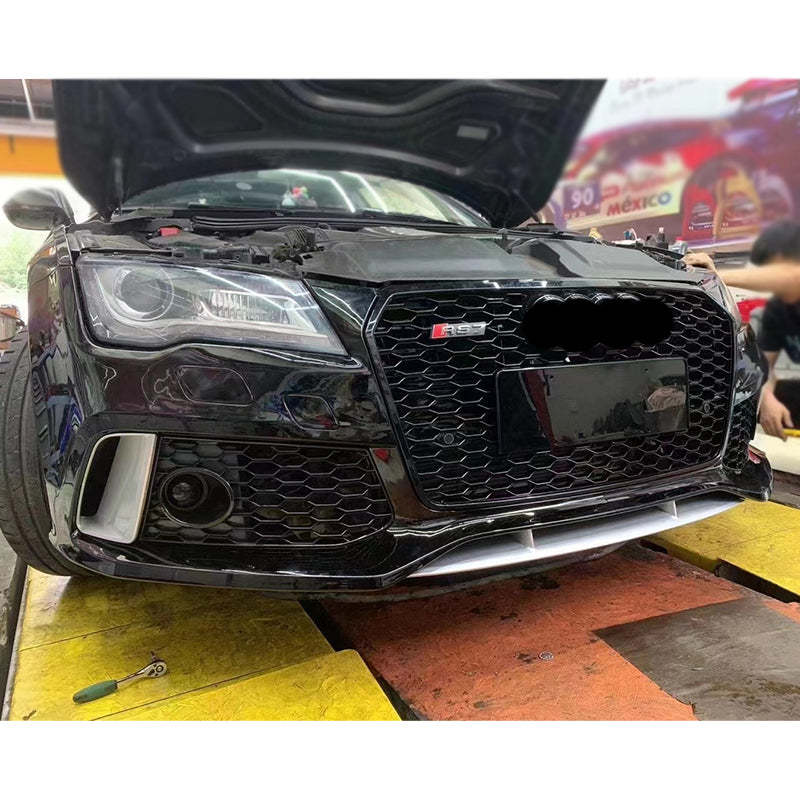 2008-2015 Audi RS7 Front Bumper For A7/S7 C7 Upgrade To C7.5 Body Kits With Honeycomb Grille Fog Light Grille | RS7 Bumper