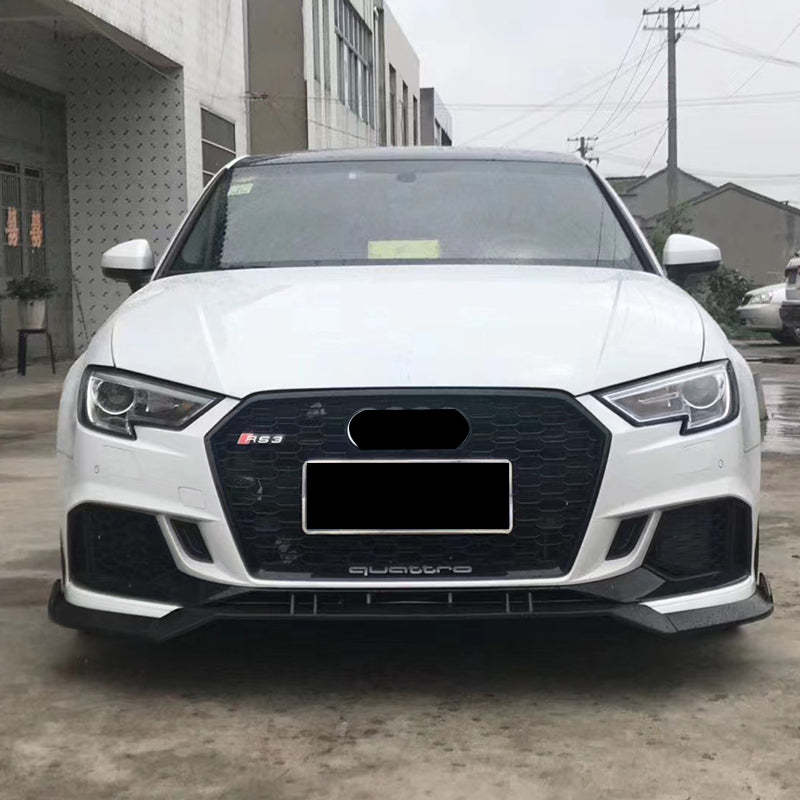 2017-2019 Audi RS3 Front Bumper For A3/S3 8V.5 Body Kits With ACC Honeycomb Grille Front Lip For | RS3 Bumper