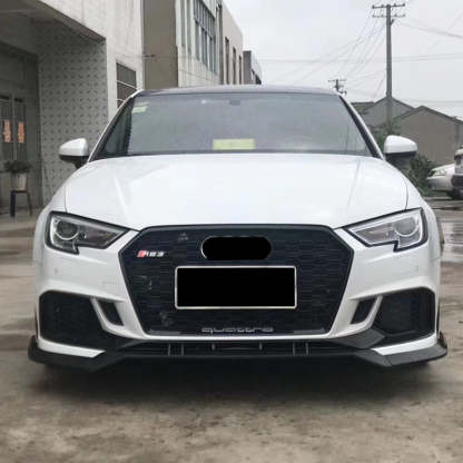 2017-2019 Audi RS3 Front Bumper For A3/S3 8V.5 Body Kits With ACC Honeycomb Grille Front Lip For | RS3 Bumper