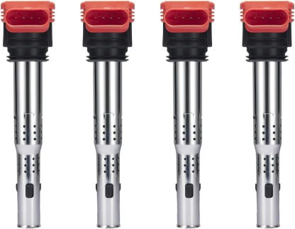 Asign 4PCS Ignition Coil Pack UF529 For 2005-2019 Audi A4 A5 A6 A7 A8 Q5 Q7 R8 Models