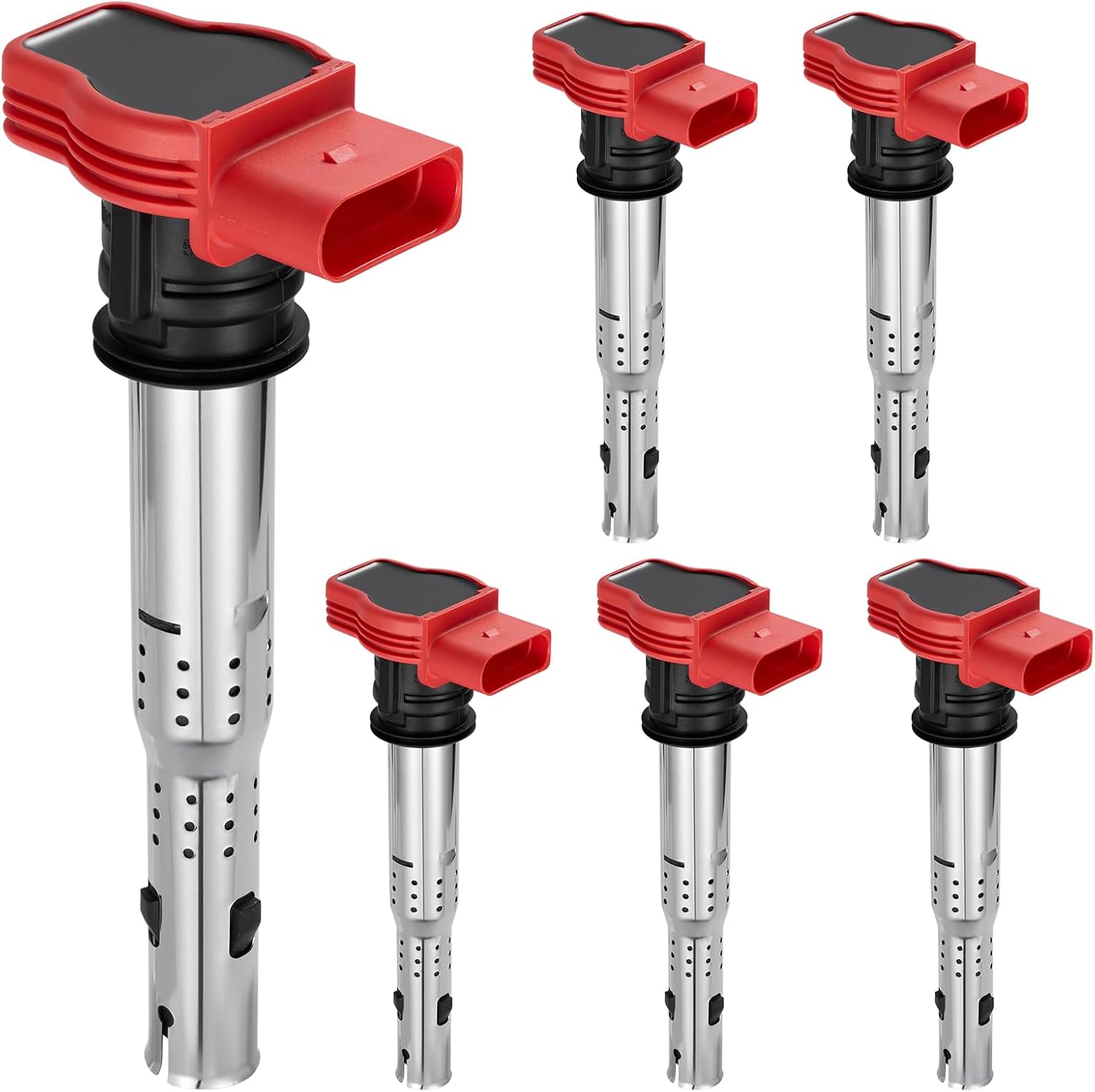 Asign 6PCS Ignition Coil Pack UF529 For 2005-2019 Audi A4 A5 A6 A7 A8 Q5 Q7 R8 Models