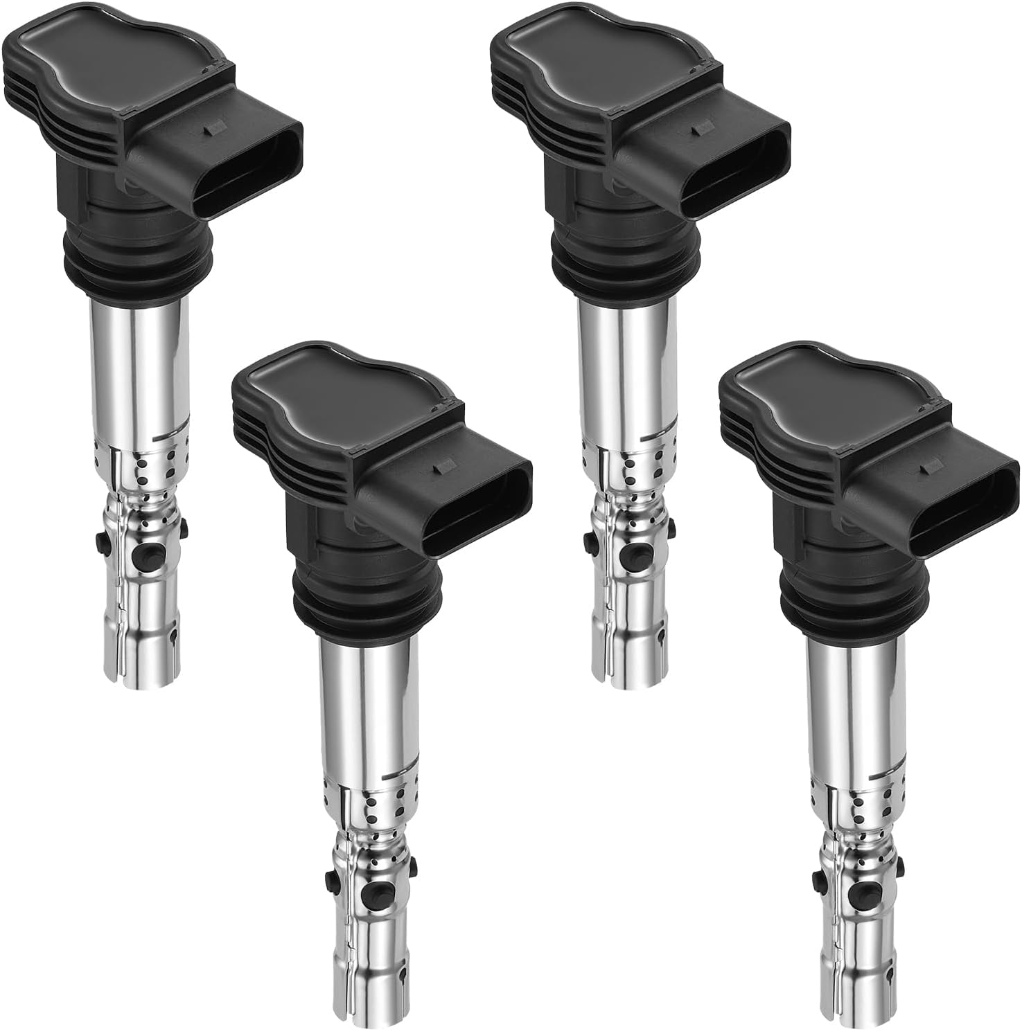 Asign 4PCS Ignition Coil Pack UF411 For 2000-2007 Audi A3 A4 A6 TT Models; 1.8L 2.7L L4 V6