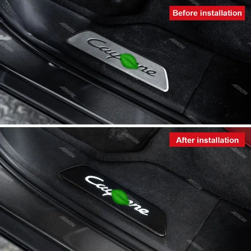 Asign - Door Sill with Light Car Accessories Car Parts Car Interior Accessory for 2018-2024 Cayenne