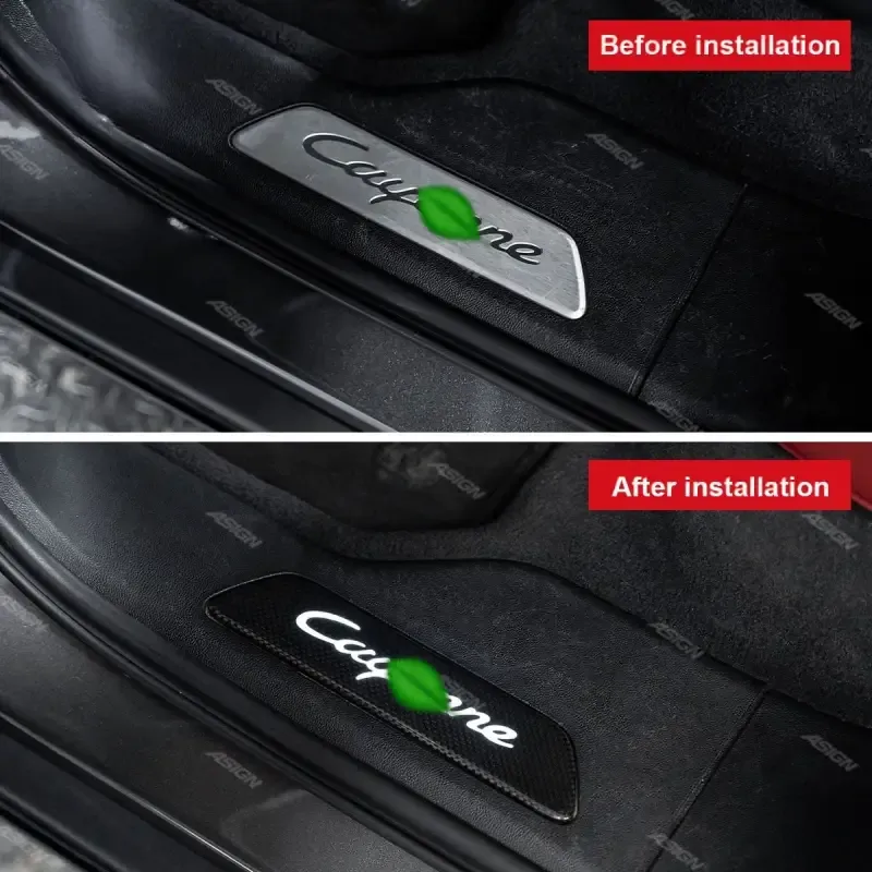 Asign - Door Sill with Light Car Accessories Car Parts Car Interior Accessory for 2018-2024 Cayenne