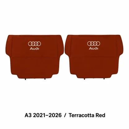 Asign Seat Back Storage Organizer Half-Cover for Audi Vehicles – Leather-Like Rear Seat Pocket