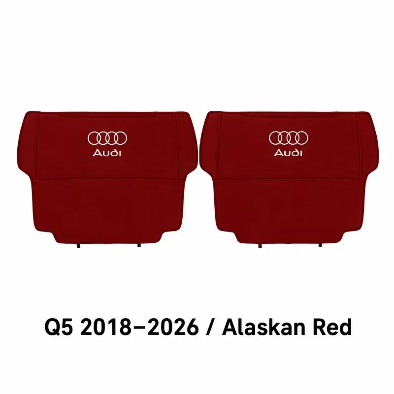 Asign Seat Back Storage Organizer Half-Cover for Audi Vehicles – Leather-Like Rear Seat Pocket