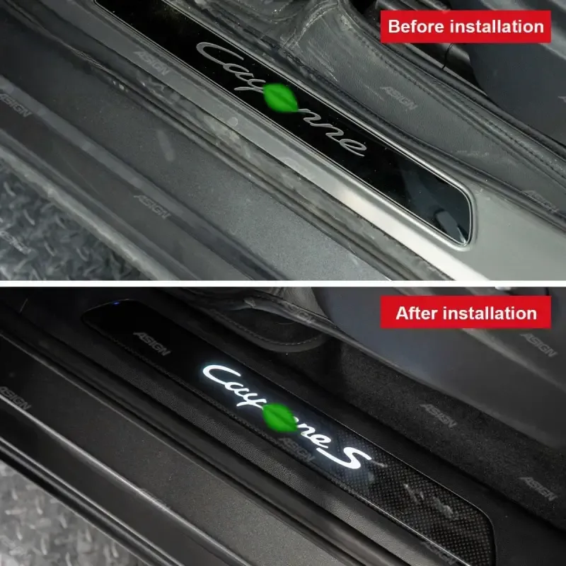 Asign - Door Sill with Light Car Accessories Car Parts Car Interior Accessory for 2018-2024 Cayenne