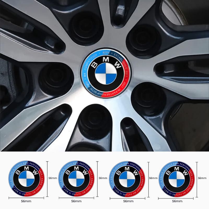Asign BMW Blue & Red 50th Anniversary Emblem For BMW 1/2/3/4/5/6/7/8 Series