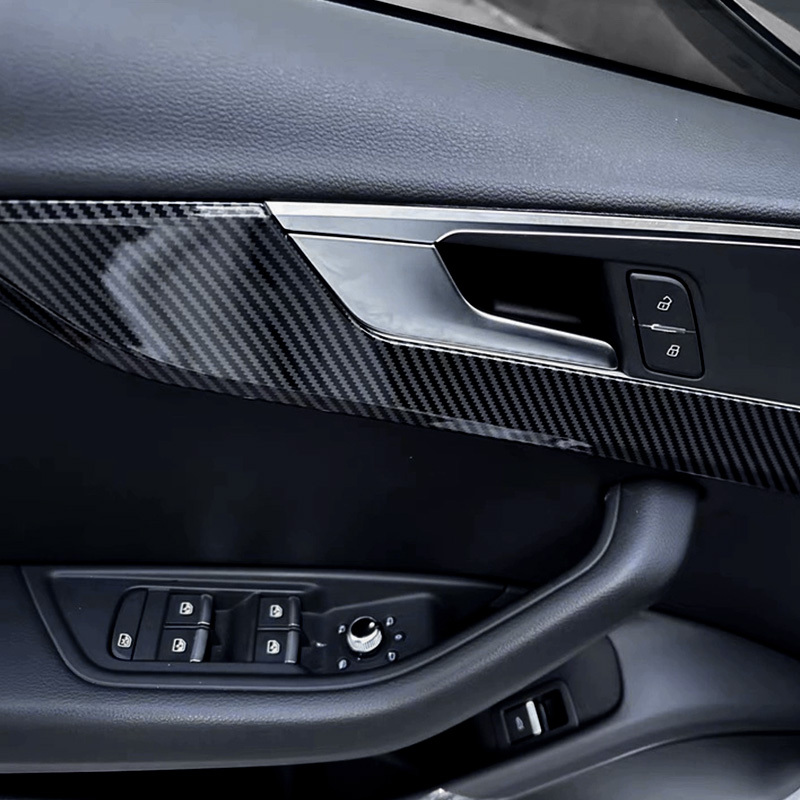 Asign Peel-and-Stick Center Console Trim Carbon Fiber For Audi A4/S4/A5 – No Drilling, Just Stick!