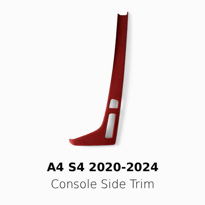 Asign Suede Interior Center Console Panel Cover for Audi A4 (2017–2024)