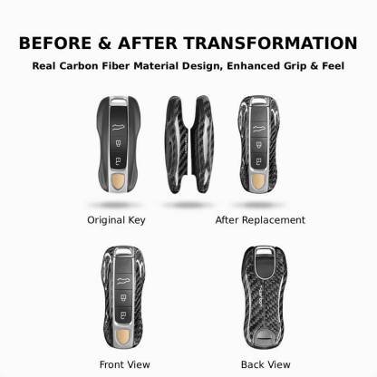 Asign Real Carbon Fiber Key Case Clip for Porsche