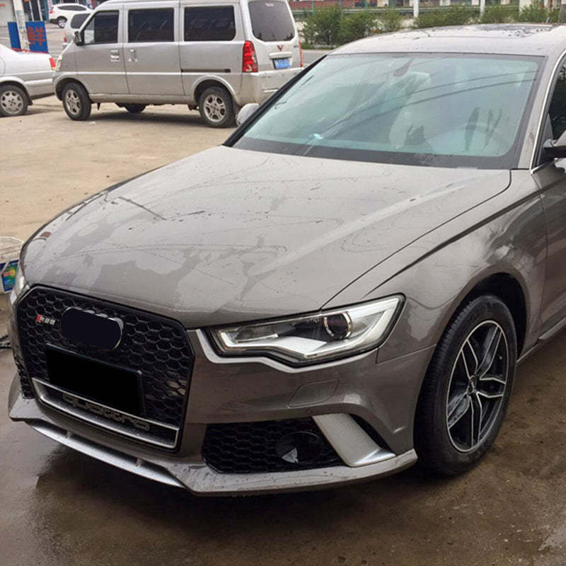 2012-2015 Audi RS6 Front Bumper For A6/S6 C7 Body Kits C7 To C7.5 Bumper With Honeycomb Grille Front Lip | RS6 Bumper