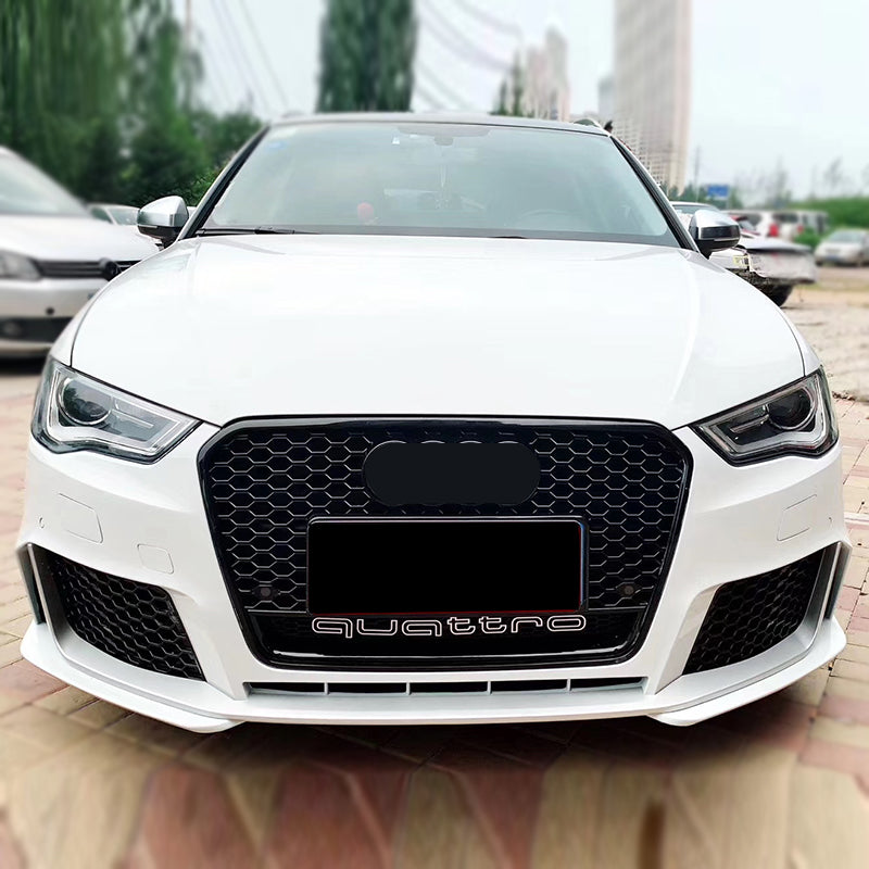 2013-2016 Audi RS3 Front Bumper For A3/S3 8V Body Kits With Honeycomb Grille Front Lip | RS3 Bumper
