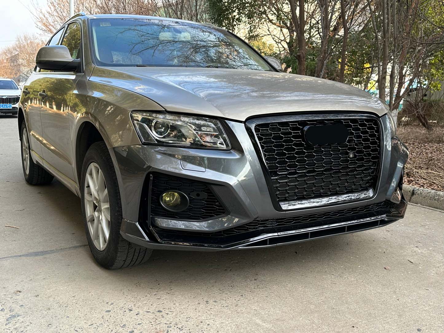 2008-2012 Audi RSQ5 Front Bumper For Q5/SQ5 8R/B8 Upgrade To B9 RSQ5 Style Body Kits With Honeycomb Grille | RSQ5 Bumper