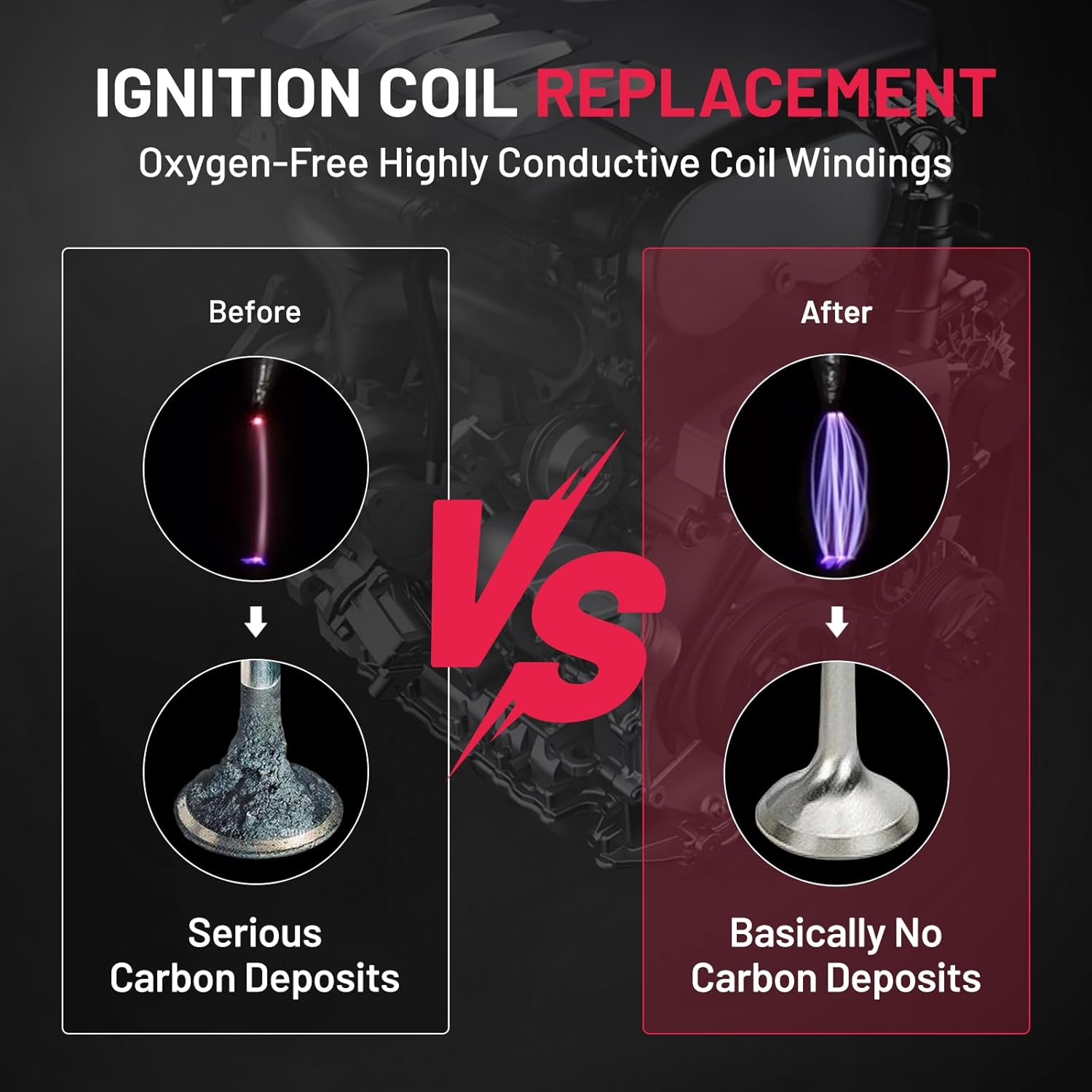 Asign 6PCS Ignition Coil Pack UF571 Compatible with BMW 128i, 328i, 335i, 528i, 535i, 740i, 750i, X3, X5, Z4 (2006-2016), Replaces# 12137594937, 12138647689