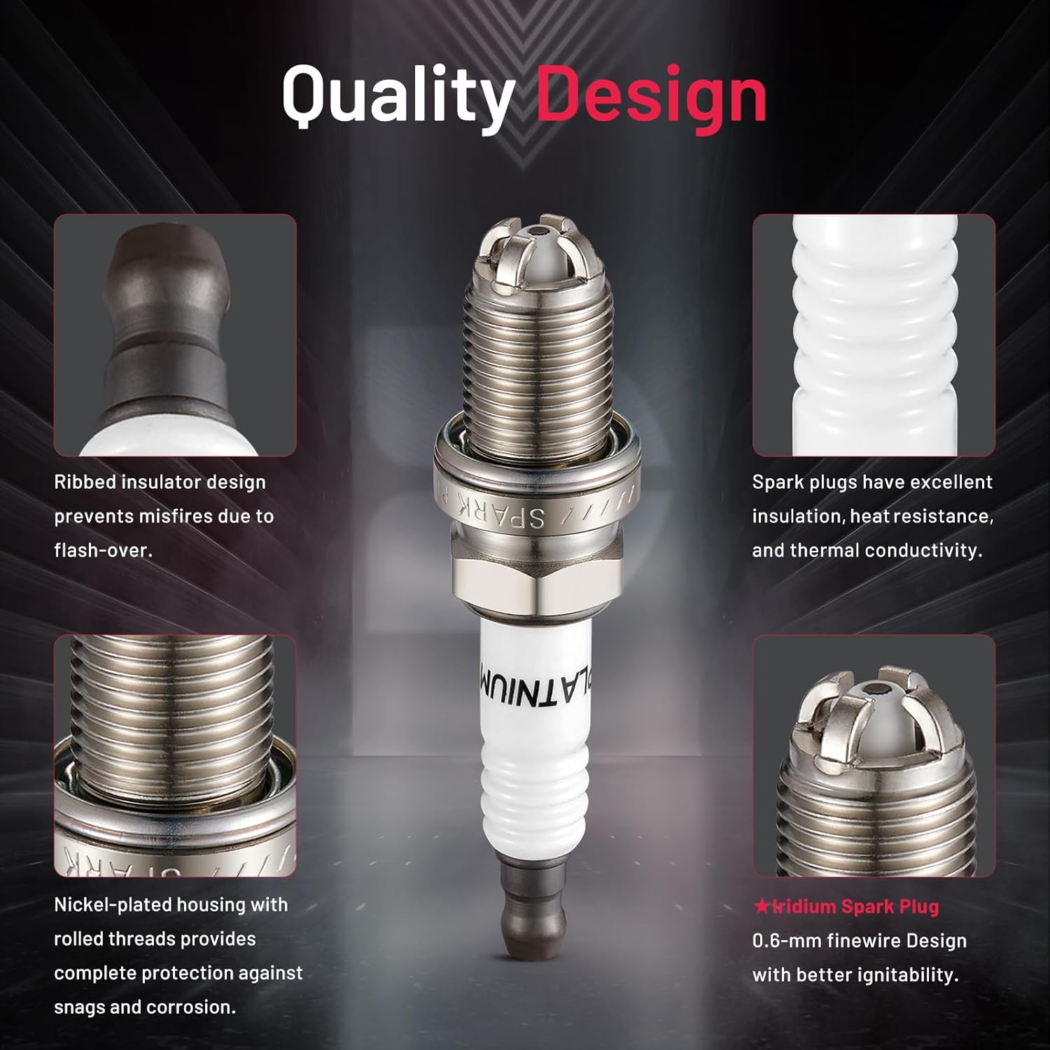 Asign 6PCS Iridium Spark Plugs 3199 for 1992-2006 BMW 320i, 323i, 325i, 328i, 330i, 525i, 528i, 530i, M3, X3, X5, Z3, Z4