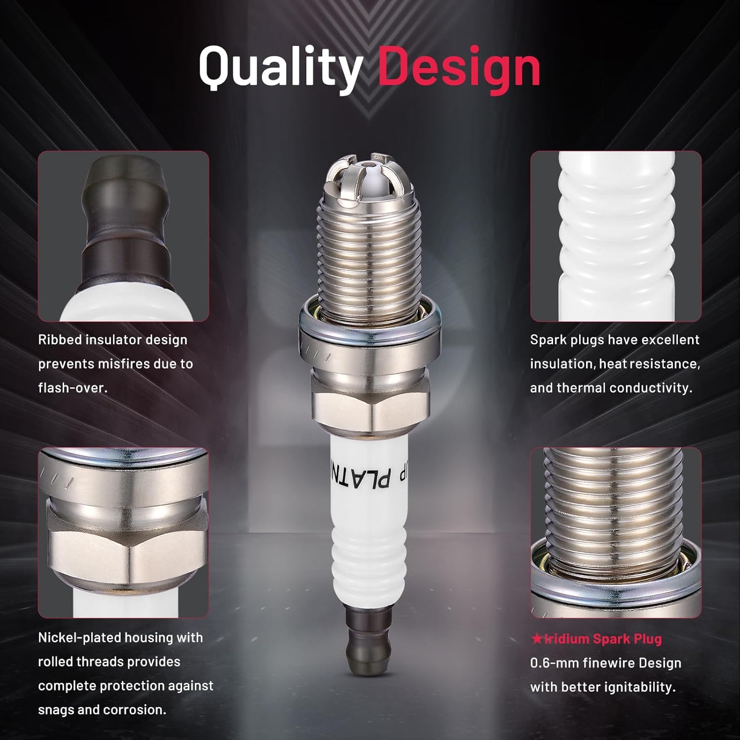 Asign 8PCS Iridium Spark Plugs 3199 for BMW 3-Series (323i 325i 328i 330i), 5-Series (525i 528i 530i), M3, X3, X5, Z3, Z4