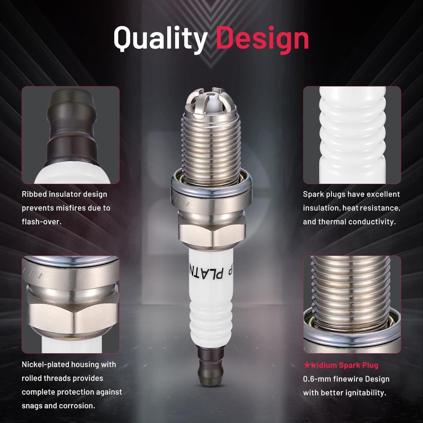 Asign 8PCS Iridium Spark Plugs 3199 for BMW 3-Series (323i 325i 328i 330i), 5-Series (525i 528i 530i), M3, X3, X5, Z3, Z4