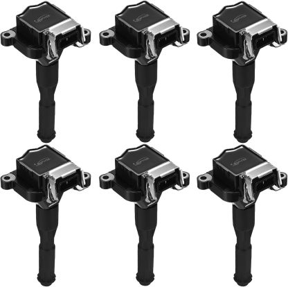 Asign 6PCS Ignition Coil Pack UF354 Compatible with BMW 330i, 530i, X5, M3, M5, Z3, Z4, Z8 (1996-2003), Replaces# 12131703227, 12137599218