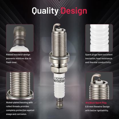Asign 6PCS Iridium Spark Plugs LFR6AIX-11 (6619) for 2006-2013 BMW 128i, 325i, 328i, 330i, 525i, 528i, 530i, X3, X5, Z4