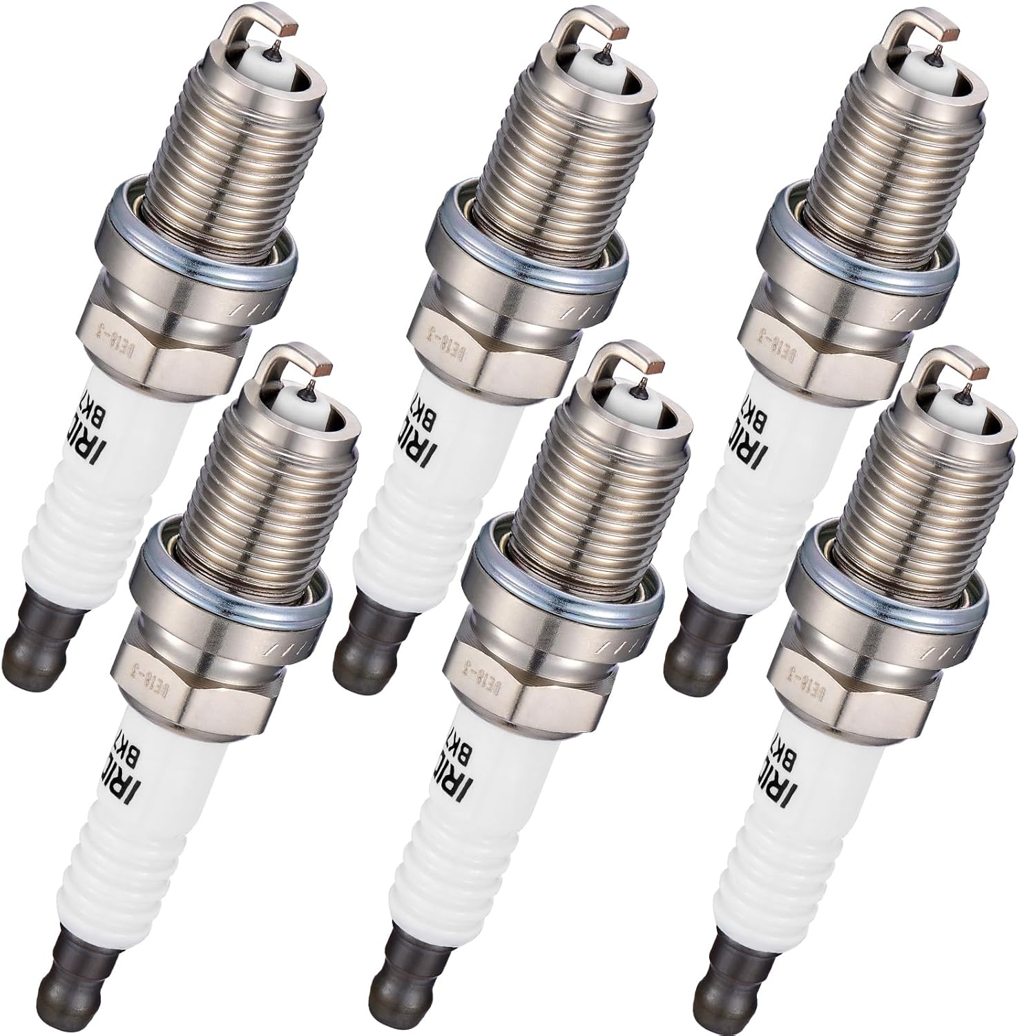 Asign 6PCS Iridium Spark Plugs 2667 Compatible with Audi A3, A4, A5, A6, Q3, Q5, TT, R8 & RS Series (2003-2018)