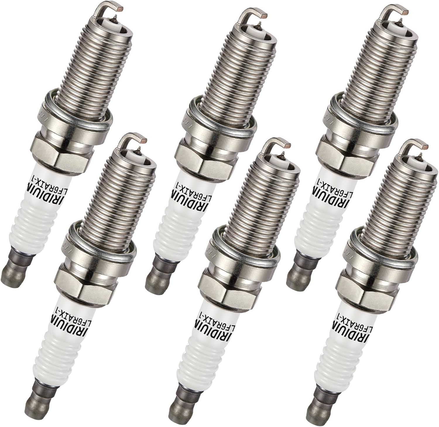 Asign 6PCS Iridium Spark Plugs LFR6AIX-11 (6619) for 2006-2013 BMW 128i, 325i, 328i, 330i, 525i, 528i, 530i, X3, X5, Z4