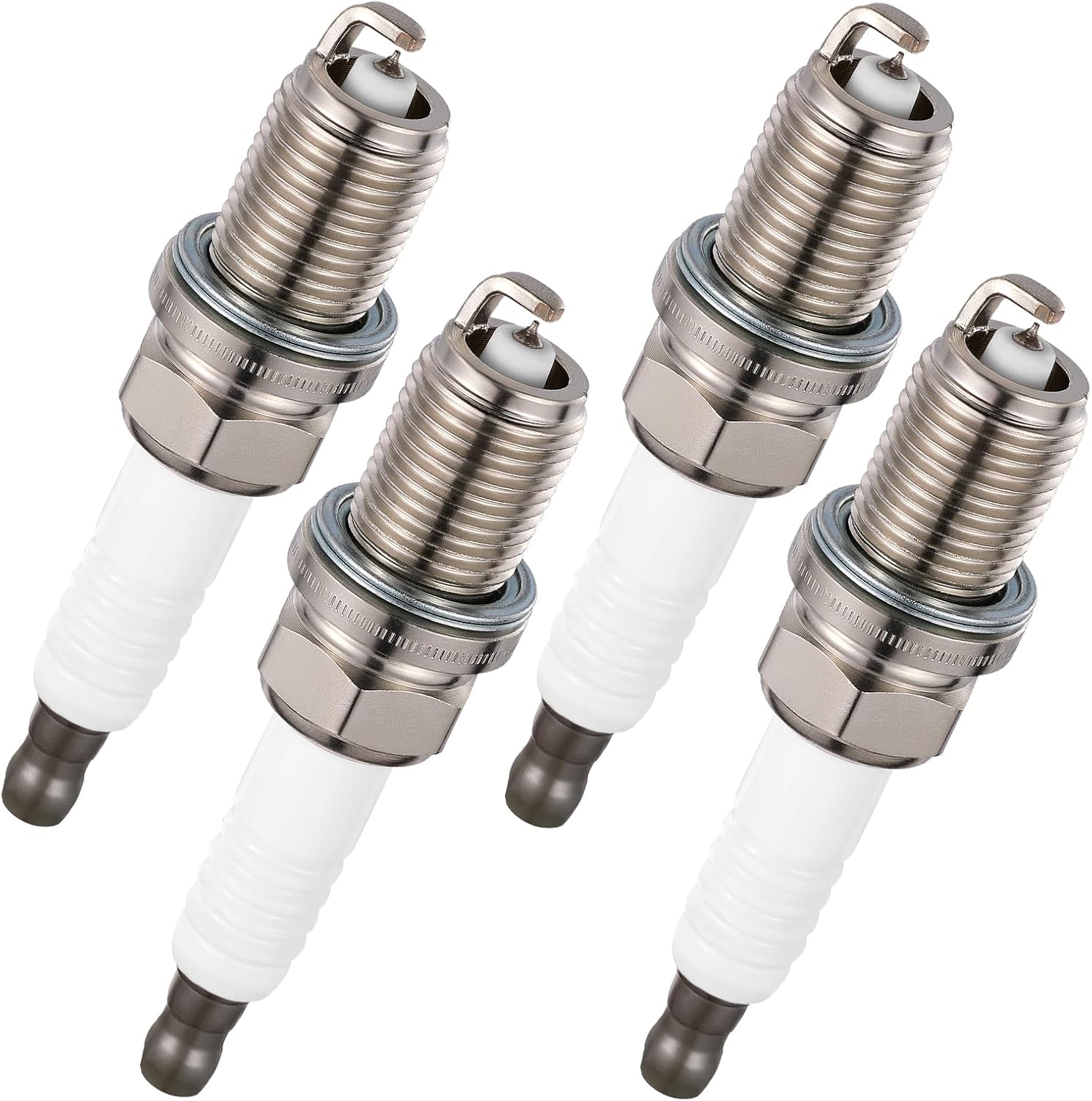 Asign 1675 Iridium Spark Plugs, Set of 4 - Compatible with Audi A3, A4, A5, A6, Q3, Q5, R8, RS5 & TT Series (2005-2018)