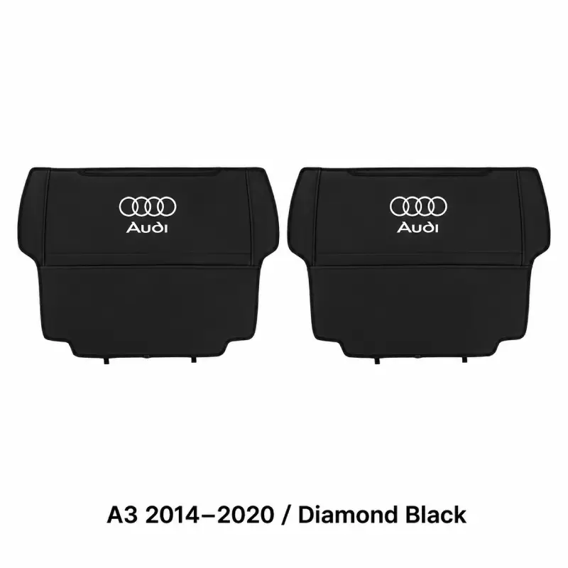 Asign Seat Back Storage Organizer Half-Cover for Audi Vehicles – Leather-Like Rear Seat Pocket