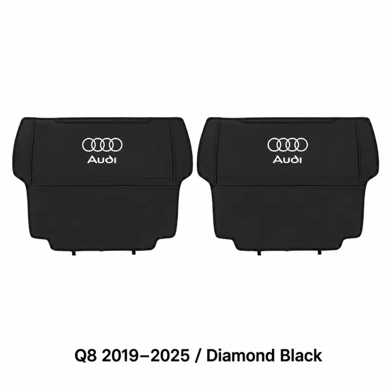 Asign Seat Back Storage Organizer Half-Cover for Audi Vehicles – Leather-Like Rear Seat Pocket