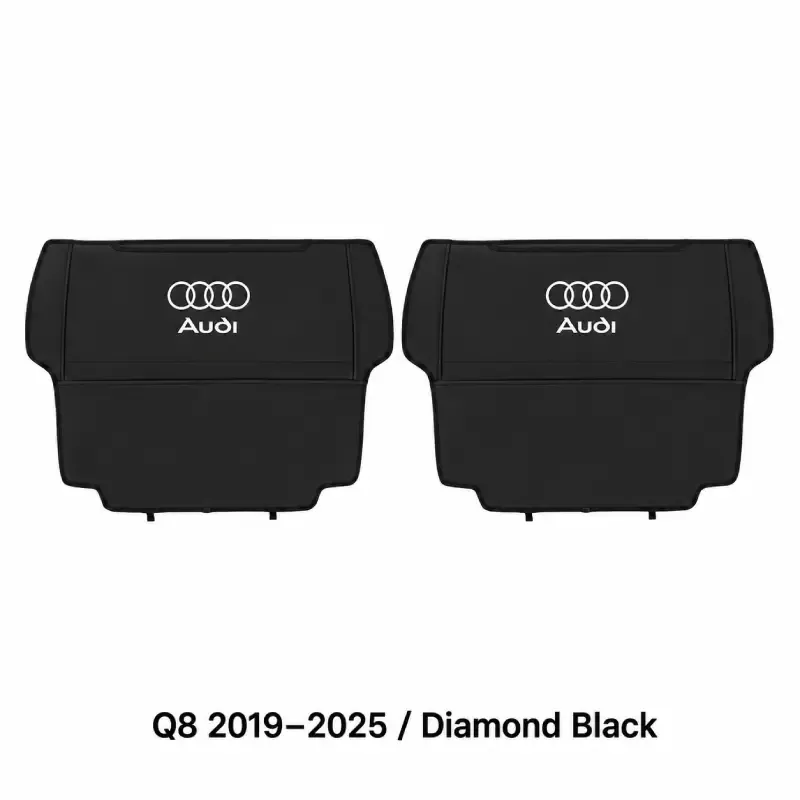 Asign Seat Back Storage Organizer Half-Cover for Audi Vehicles – Leather-Like Rear Seat Pocket