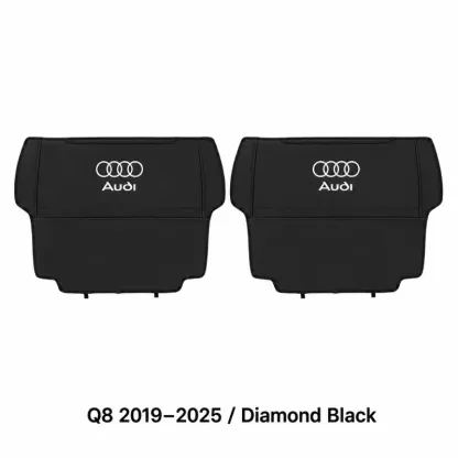 Asign Seat Back Storage Organizer Half-Cover for Audi Vehicles – Leather-Like Rear Seat Pocket
