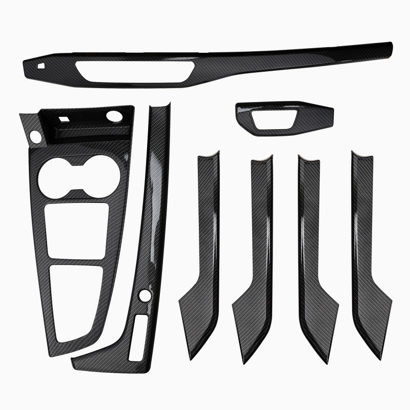 Asign Peel-and-Stick Center Console Trim Carbon Fiber For Audi A4/S4/A5 – No Drilling, Just Stick!