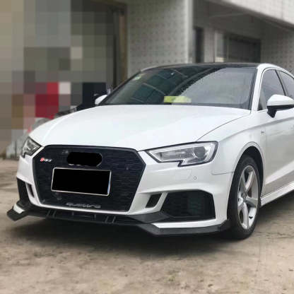 2017-2019 Audi RS3 Front Bumper For A3/S3 8V.5 Body Kits With ACC Honeycomb Grille Front Lip For | RS3 Bumper