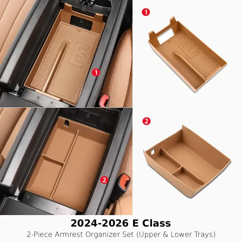 Asign Silicone Center Console Storage Box For 22-26 C-Class W206 / 24-26 E-Class W214 / 23-26 GLC X254