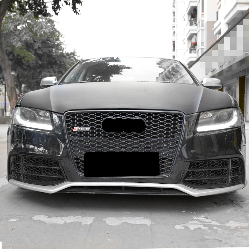 2009-2011 Audi RS5 Front Bumper For A5/S5 B8 Body Kits With Fog Light Grille Honeycomb Grille Front Lip | RS5 Bumper