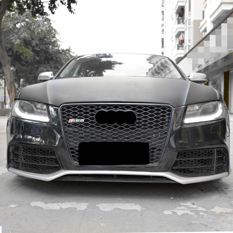 2009-2011 Audi RS5 Front Bumper For A5/S5 B8 Body Kits With Fog Light Grille Honeycomb Grille Front Lip | RS5 Bumper