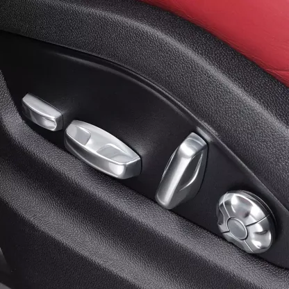 Asign Chrome Seat Adjustment Button Cover for 2022+ Porsche Models