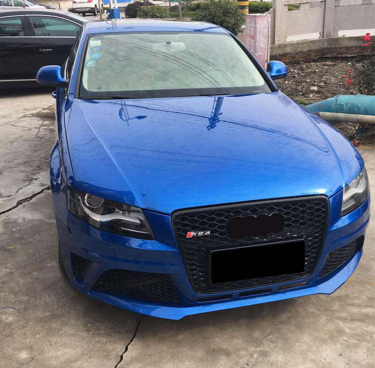 2008-2012 Audi RS4 Front Bumper For A4/S4 B8 Body Kits With Fog Light Grille Honeycomb Grille | RS4 Front Bumper