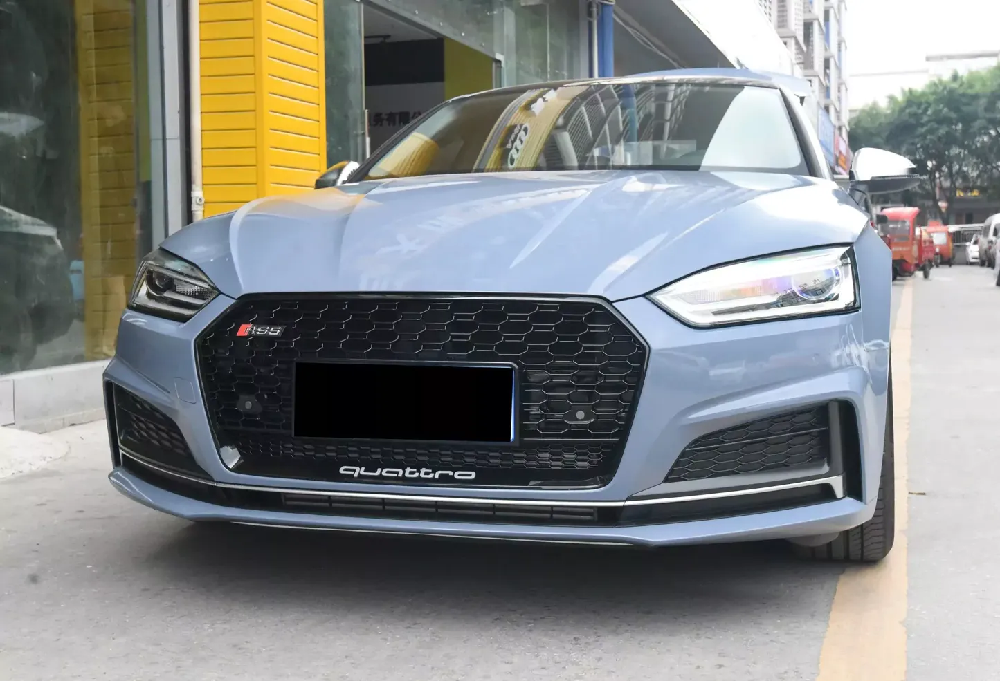 2017-2019 Asign RS5 Honeycomb Grille With Lower Mesh Quattro For Audi A5 S5 B9