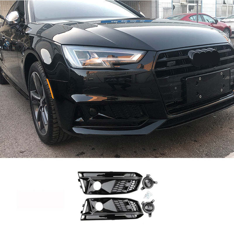 2017-2019 Audi RS4 Style S line Fog Light Grilles For Audi A4 S4 B9