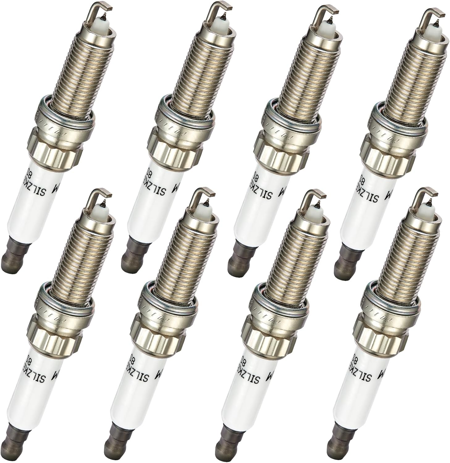 Asign 8PCS Platinum Iridium Spark Plugs 97506 Compatible with BMW M2, M3, M4, M5, M6, 320i, 328i, 335i, 535i, X5, Z4 (2011-2020), Replaces# 12120039664, SILZKBR8D8S