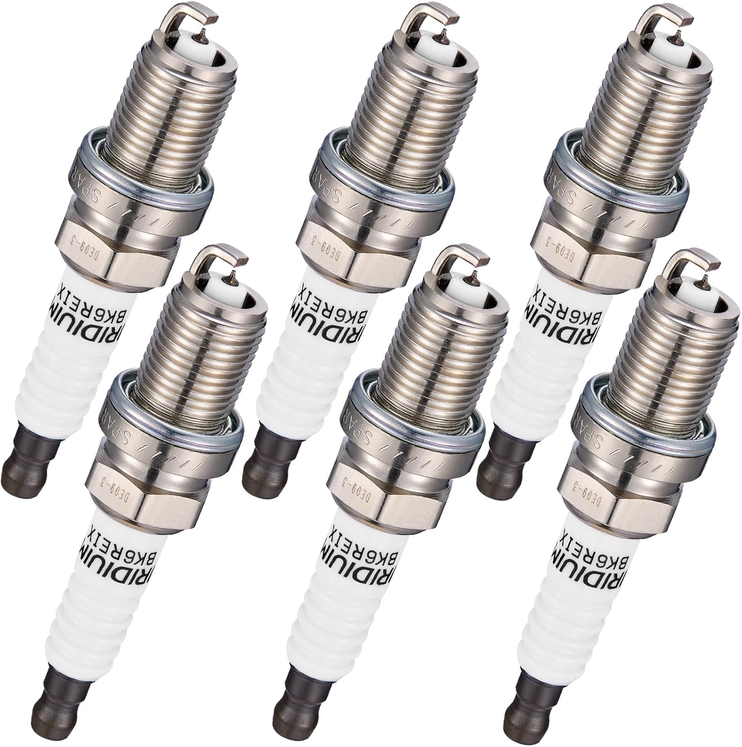 Asign 6PCS Iridium Spark Plugs 6418 Compatible with BMW 320i, 325Ci, 330xi, 528i, 530i, M3, X3, X5, Z3, Z4, Replaces# BKR6EIX, 6418