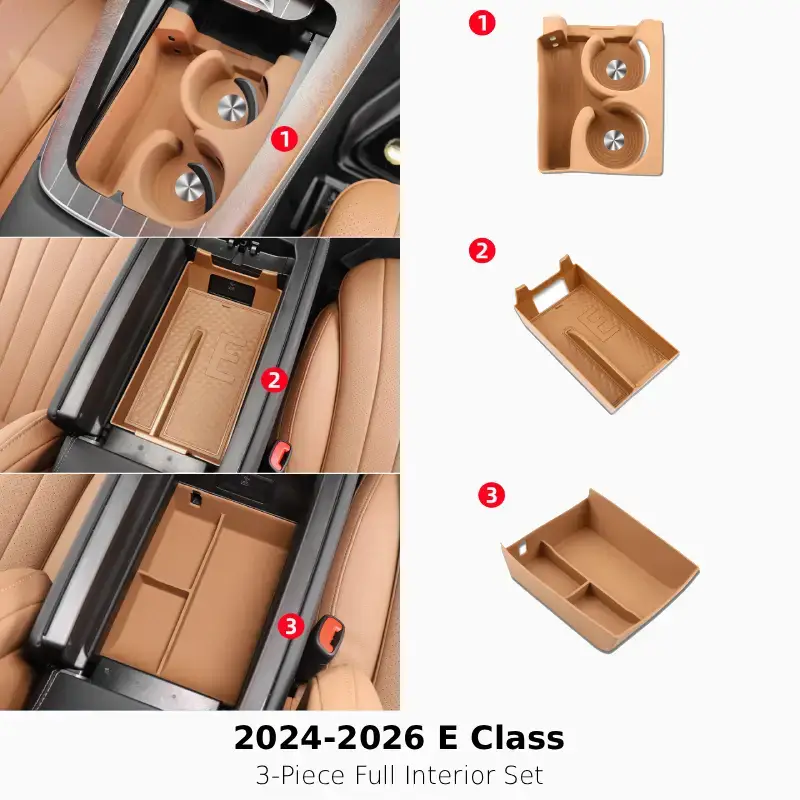 Asign Silicone Center Console Storage Box For 22-26 C-Class W206 / 24-26 E-Class W214 / 23-26 GLC X254