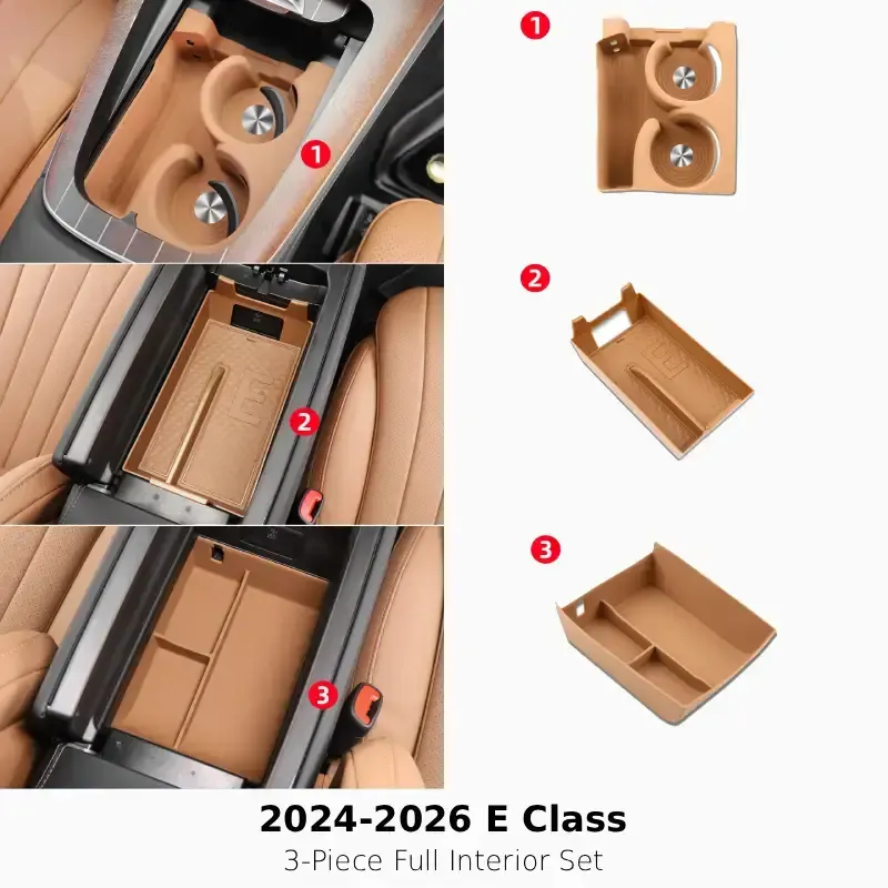 Asign Silicone Center Console Storage Box For 22-26 C-Class W206 / 24-26 E-Class W214 / 23-26 GLC X254