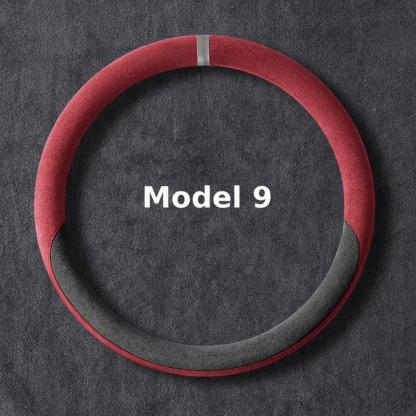 Asign Ultra-Thin Alcantara Steering Wheel Cover – Universal Fit for All Vehicles, Non-Slip, Sweat-Absorbing, All-Season Comfort