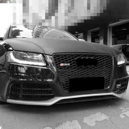 2009-2011 Audi RS5 Front Bumper For A5/S5 B8 Body Kits With Fog Light Grille Honeycomb Grille Front Lip | RS5 Bumper